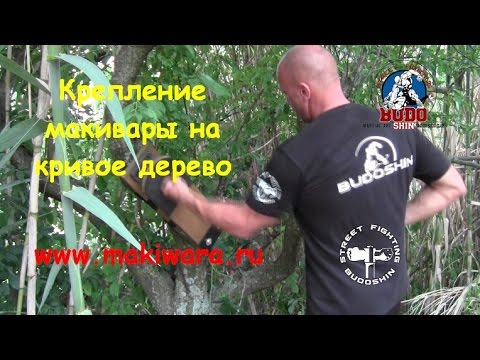 Видео: Крепление макивары МБШ на кривое дерево. Михаил Шилов