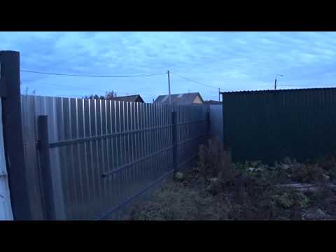 Видео: Установка забора при высоком уровне УГВ.