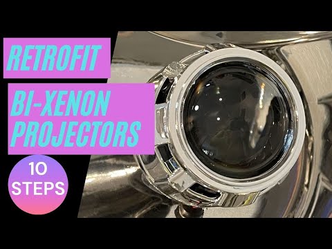 Видео: Как установить модифицированные проекторы с биксеноном [10 шагов]