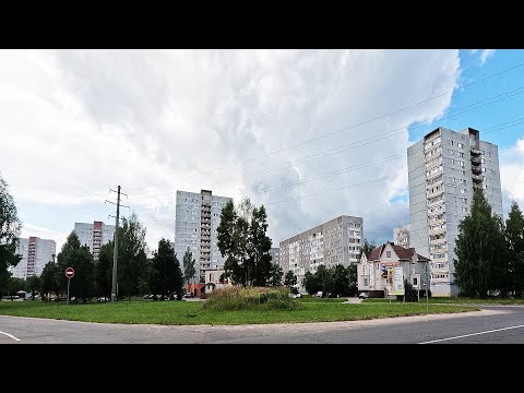 Видео: Прогулка по мкрн Пионерный. Ярцево. 2024.🚲