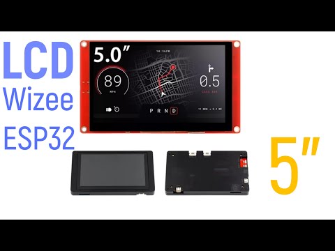 Видео: Новый и прогрессивный дисплей - Wizee ESP32 display 5.0 Inch HMI Display 800x480. Wi-Fi & Bluetooth