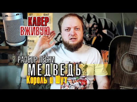 Видео: Разбор кавер песни Медведь на гитаре аккорды