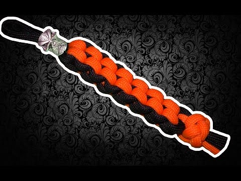 Видео: "На паракорде" Квадратный темляк (брелок) (Paracord Square)