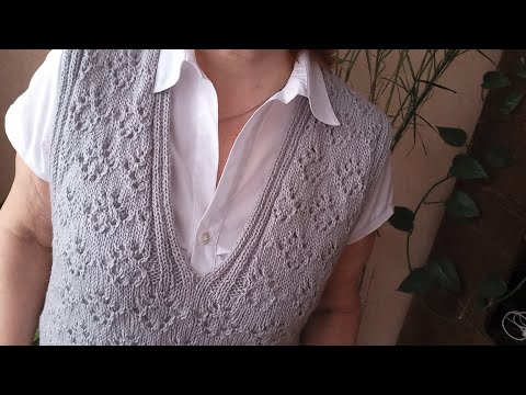 Видео: УДЛИНЕННЫЙ ЖИЛЕТ. ВЯЖЕМ ПРОСТО. СХЕМА