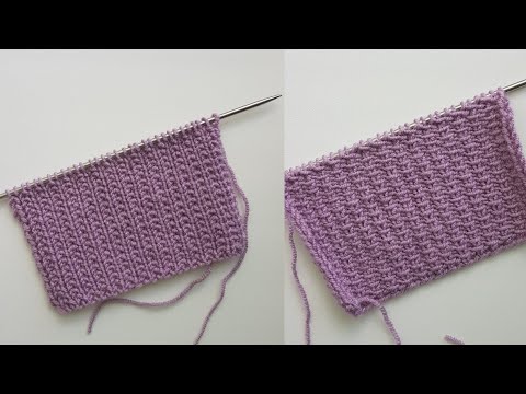 Видео: Всего 2 петли и 2 ряда - а связать таким узором можно любую вещь!