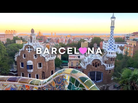 Видео: [4K]🇪🇸Прогулка по Испании, Барселона: парк Гуэля Гауди⛲😍 Сангрия и черная паэлья в Эль-Глоп💗 2022