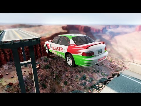 Видео: МАШИНЫ ПРОТИВ СЛОМАННОГО МОСТА 😱 #2 - [BeamNG.Drive]