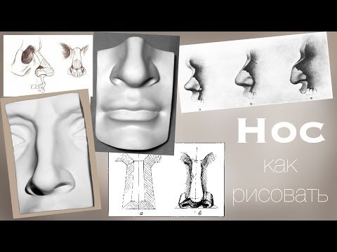 Видео: Как РИСОВАТЬ НОС карандашом / Учимся Рисовать Карандашом