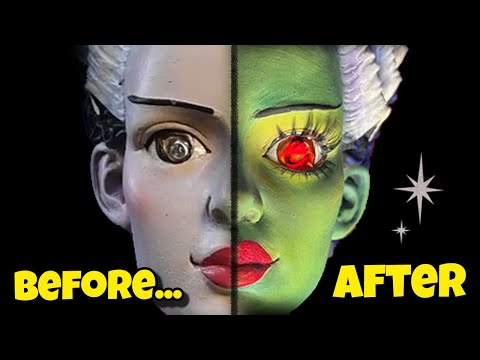 Видео: Давайте перекрасим этот бюст Невесты Франкенштейна!
