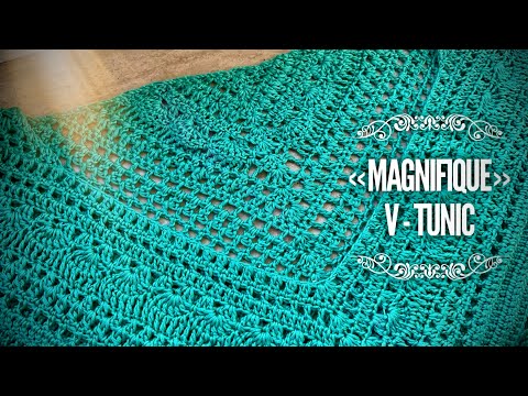 Видео: 🦋Хит: вяжем авторскую тунику «Magnifique»! Порядный МАСТЕР-КЛАСС! Сrochet tunic