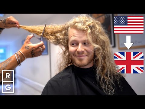 Видео: Американец впервые за 17 лет подстригся профессионально! 😱 Переезд из США в Великобританию для гр...