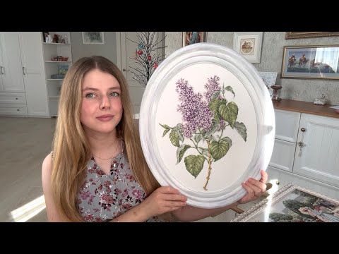 Видео: # 62 Вышитые и оформленные работы мамы за 8 месяцев🍒🔥🍒 Dimensions Lanarte Thea Gouverner 
