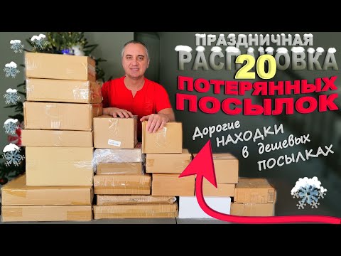 Видео: Открываем потерянные посылки по $2!  Находки СУПЕР! Удачная праздничная распаковка посылок в Америке