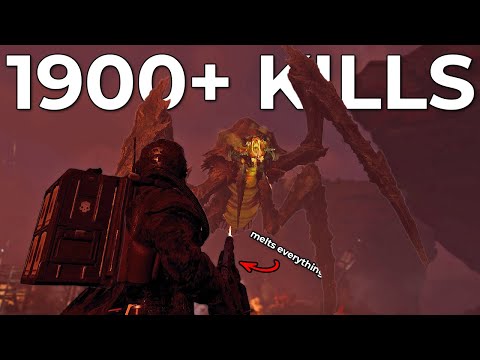 Видео: Helldivers 2 – Огнемёт – лучшее оружие против насекомых на данный момент (соло, уровень сложности...