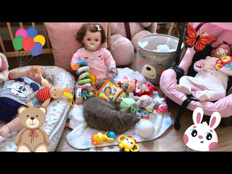 Видео: Влог с тремя реборнами /День с  реборнами 👶/Reborn