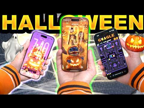 Видео: Тема для iPhone на Хэллоуин на iOS 26! (Обои и рингтон) + трюки/заклинания из Гарри Поттера + пас...