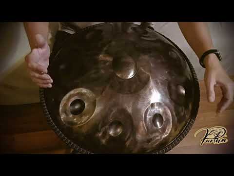 Видео: KurPan Handpan | B Aeolian 9 I B / F# A B C# D E F# G - нержавейка