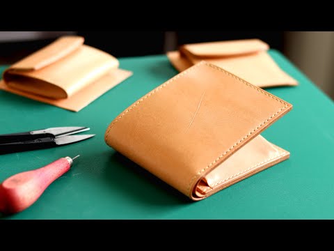 Видео: 【Сделайте кожаный кошелек】3 выкройки выкройки портмоне #leathercraft