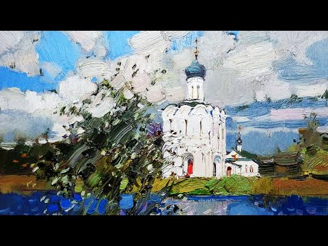 Видео: Пейзажи и натюрморты художника Вероники Лобаревой