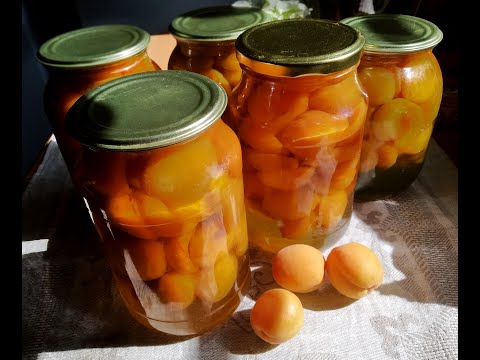 Видео: АБРИКОСЫ В СИРОПЕ - ЛЕТО, ПОЙМАННОЕ В БАНКУ/Apricots in syrup/Abrikotoj en siropo/Aprikosen in Sirup