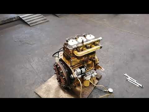 Видео: Мотор Zetor 5201 запуск после ремонта.