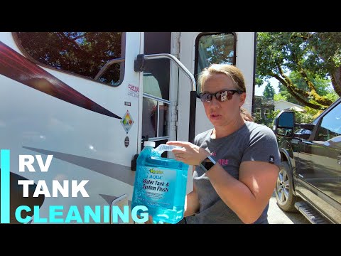 Видео: Не болейте! Как продезинфицировать резервуар для пресной воды в автодоме.