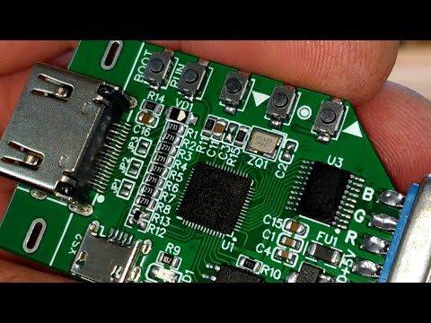 Видео: Конвертер видеосигнала RGB в HDMI или VGA для Пентагон Крокодил.