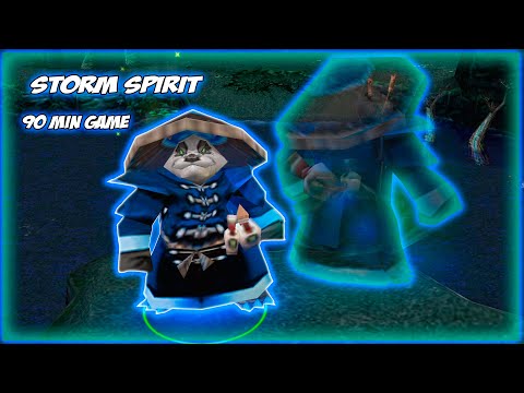 Видео: Нервы, пот, 90 минут игры на Storm Spirit