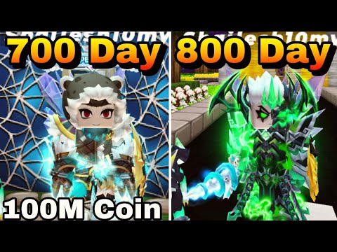 Видео: Я провёл 800 дней || Skyblock Blockman Go
