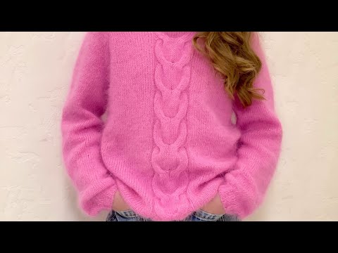 Видео: Экспресс МК детского свитера из пуха норки.