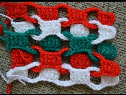 Видео: Простой разноцветный шарф (Simple colorful scarf crochet)