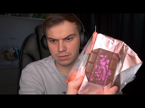 Видео: ГЛЕБ ПРОБУЕТ ДУБАЙСКУЮ ШОКОЛАДКУ (Ростик, Хелин) | Sasavot