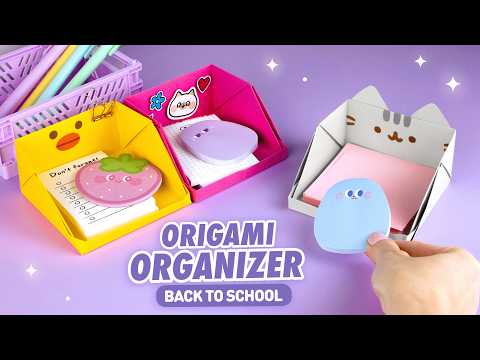 Видео: Оригами Органайзер Кот Пушин из бумаги | Origami Paper Box Cat Pusheen