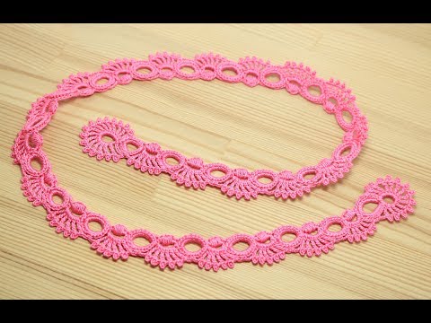 Видео: Кайма для ирландского кружева - урок вязания крючком - crochet irish lace