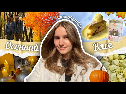 Видео: Autumn vlog | осенний влог, уютный декор для дома, готовим шарлотку с мороженым, гуляем в парке