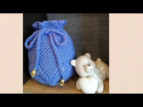 Видео: КОСМЕТИЧКА или сумка-мешок крючком !!!
