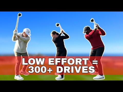 Видео: Как далеко можно ударить по мячу для гольфа, сделав полный замах, но приложив очень слабое усилие?