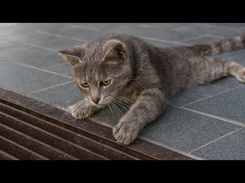 Видео: Кошка все утро смотрела в канализацию, и когда ее открыли, люди были в шоке!