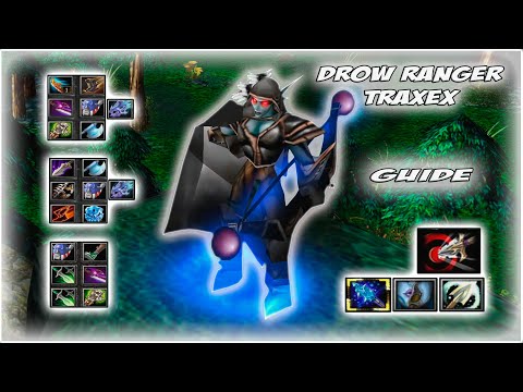 Видео: Drow Ranger Traxex Guide | Быстро ли пушит Тракса? В чём её сила?