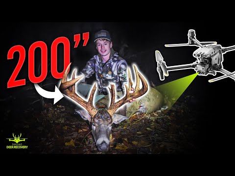 Видео: 200-дюймовый самец оленя найден с помощью дрона