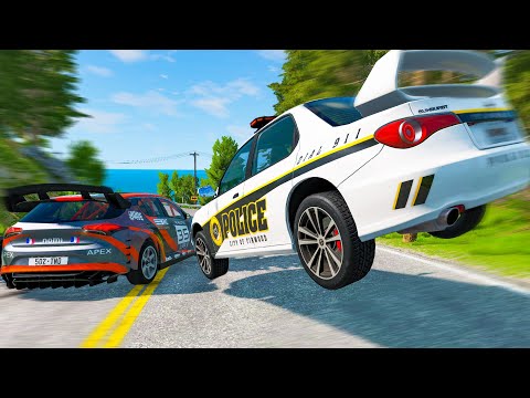 Видео: КАК В КИНО! ЗРЕЛИЩНЫЕ ПОГОНИ в BeamNG.Drive