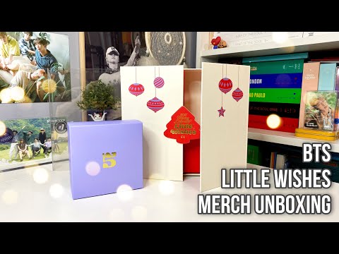 Видео: BTS LITTLE WISHES MERCH - HOLIDAY SPECIAL BOX| Unboxing | Обзор | Распаковка | Анбоксинг