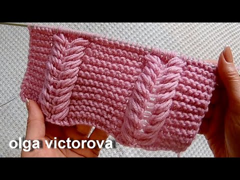 Видео: Три очаровательные косички по одной схеме 571 #Узорыспицами