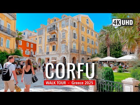 Видео: Пешеходная экскурсия по Корфу, Греция 4K 🇬🇷 | Старый город и райский остров ЮНЕСКО 🏝️