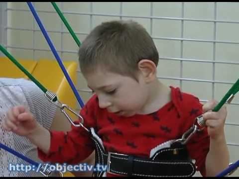 Видео: реабилитация детей с ДЦП системы «Паук»