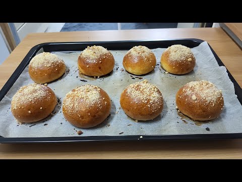 Видео: Самые пуховые и вкусные булочки к чаю.