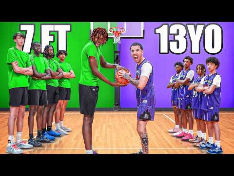 Видео: Смогут ли 13-летние вундеркинды победить 7-футовых баскетболистов?