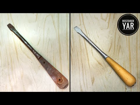 Видео: Отвертка из СССР/Реставрация отвертки/Восстановление отвертки[Screwdriver from the USSR]
