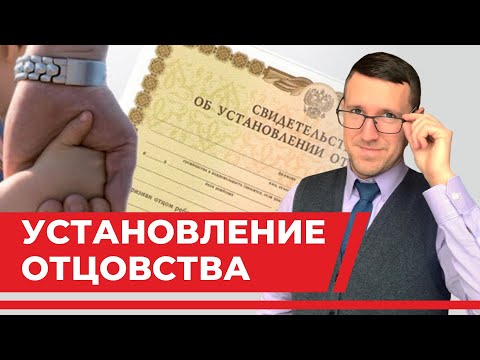 Видео: Установление отцовства через суд, семейный юрист разбирает статьи кодекса и примеры из практики