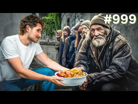 Видео: Помогая 1 000 бездомным!!